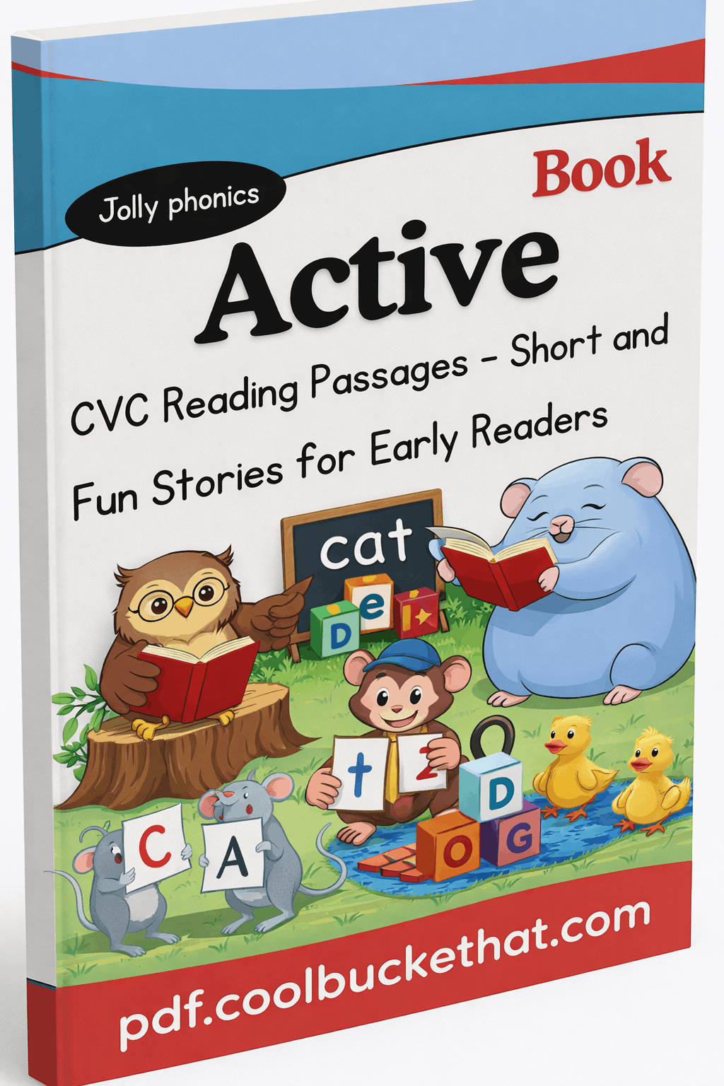 Jolly Phonics Active book CVC Reading Passages – Short and Fun Stories for Early Readers